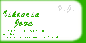 viktoria jova business card